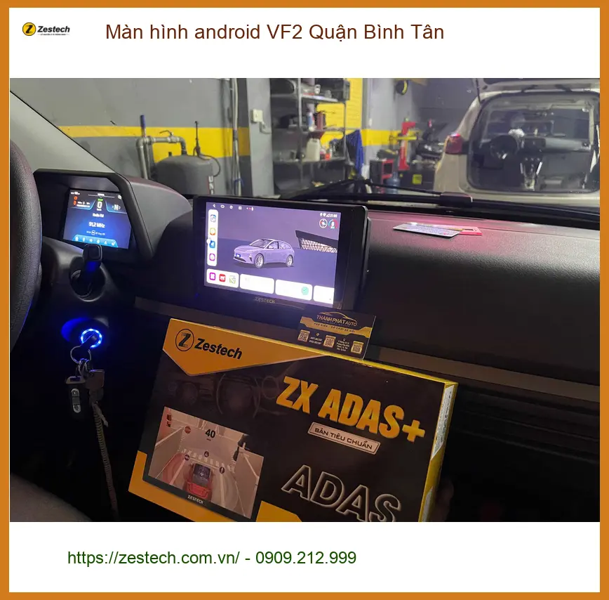 Nơi Lắp Màn Hình Android Ô Tô hình android VF2 Quận Bình Tân - Giá Tốt TPHCM