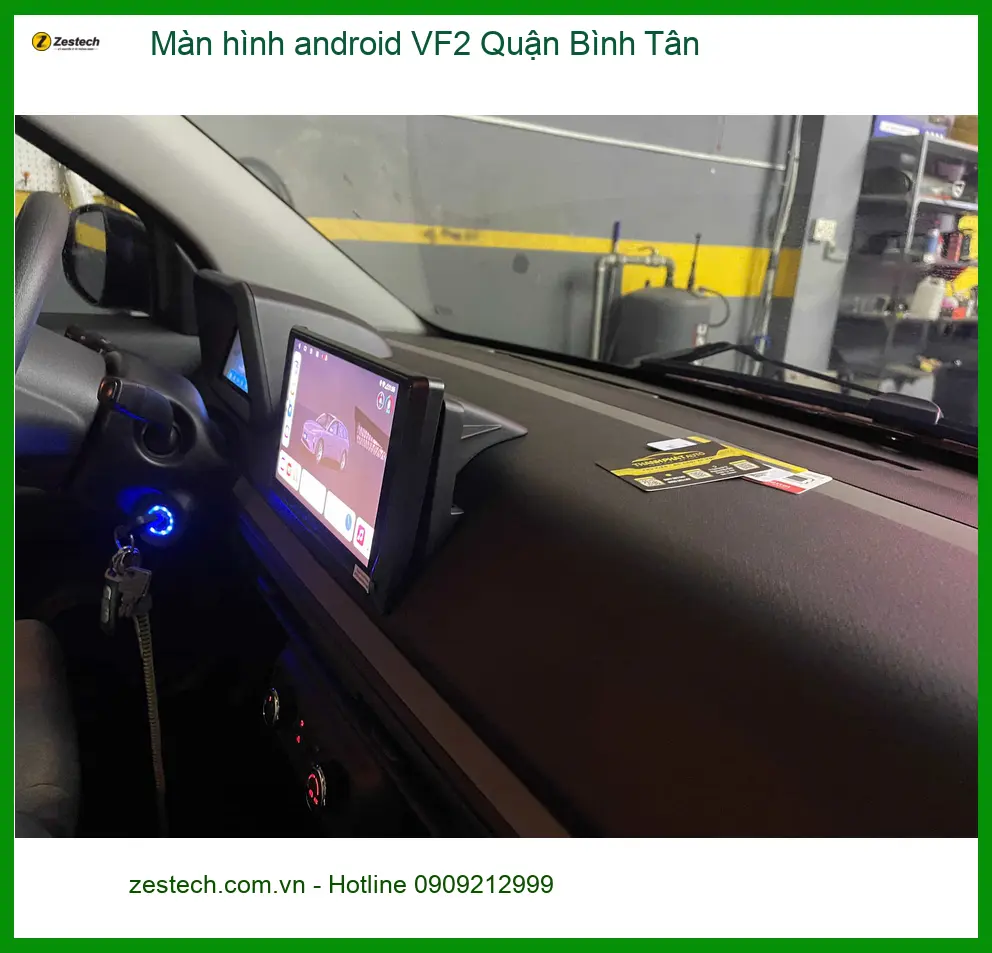Nơi Lắp Màn Hình Android Ô Tô hình android VF2 Quận Bình Tân - Giá Tốt TPHCM ảnh thực tế 2