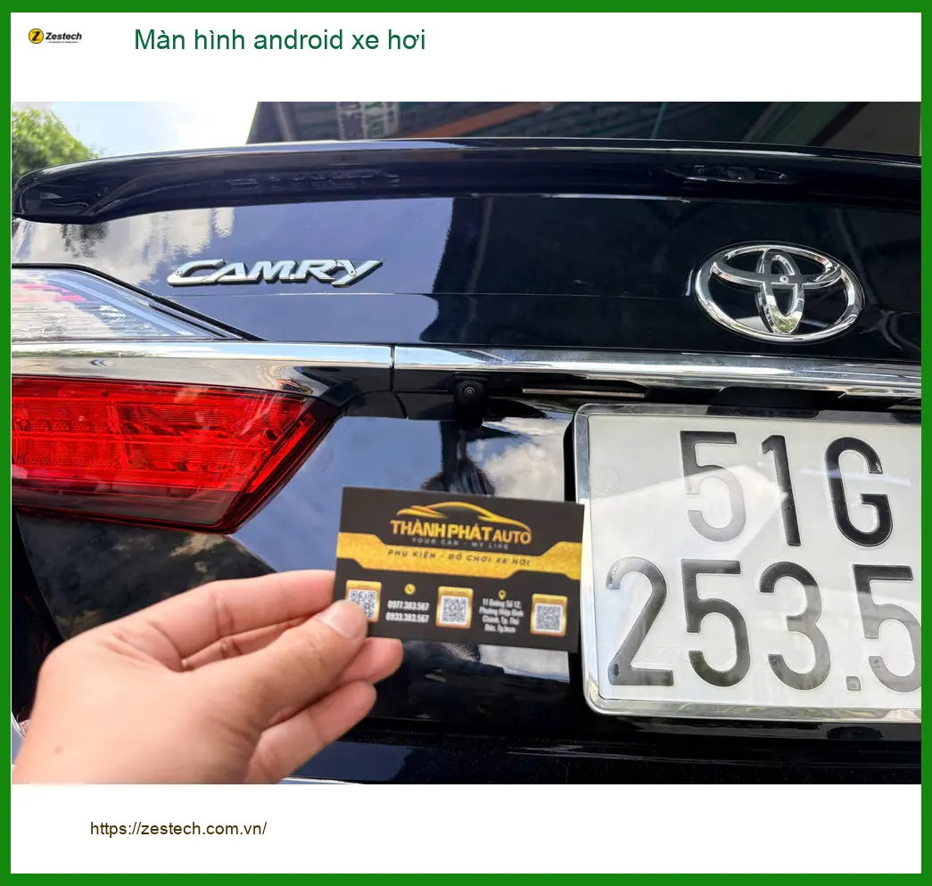 Anh Minh lắp màn hình android xe hơi cho Toyota Camry ở Quận Thủ Đức ảnh thực tế 4