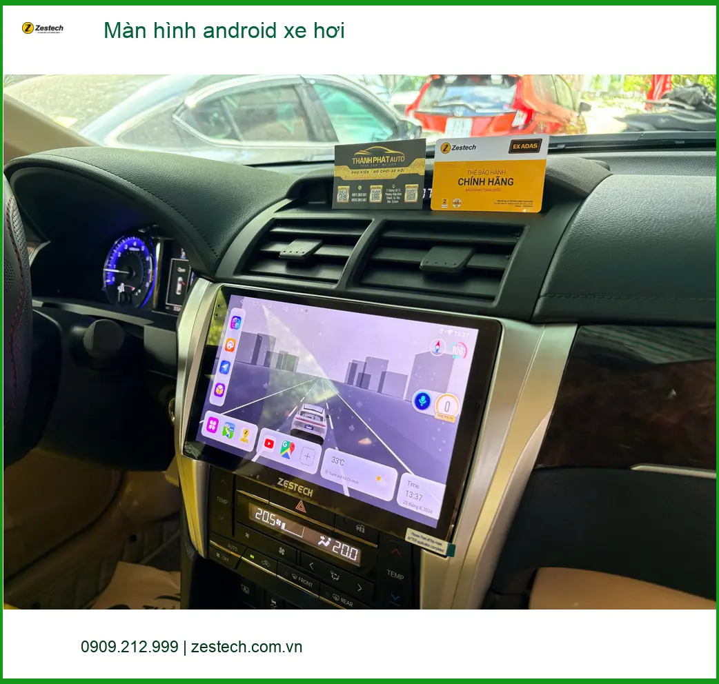 Anh Minh lắp màn hình android xe hơi cho Toyota Camry ở Quận Thủ Đức ảnh thực tế 5