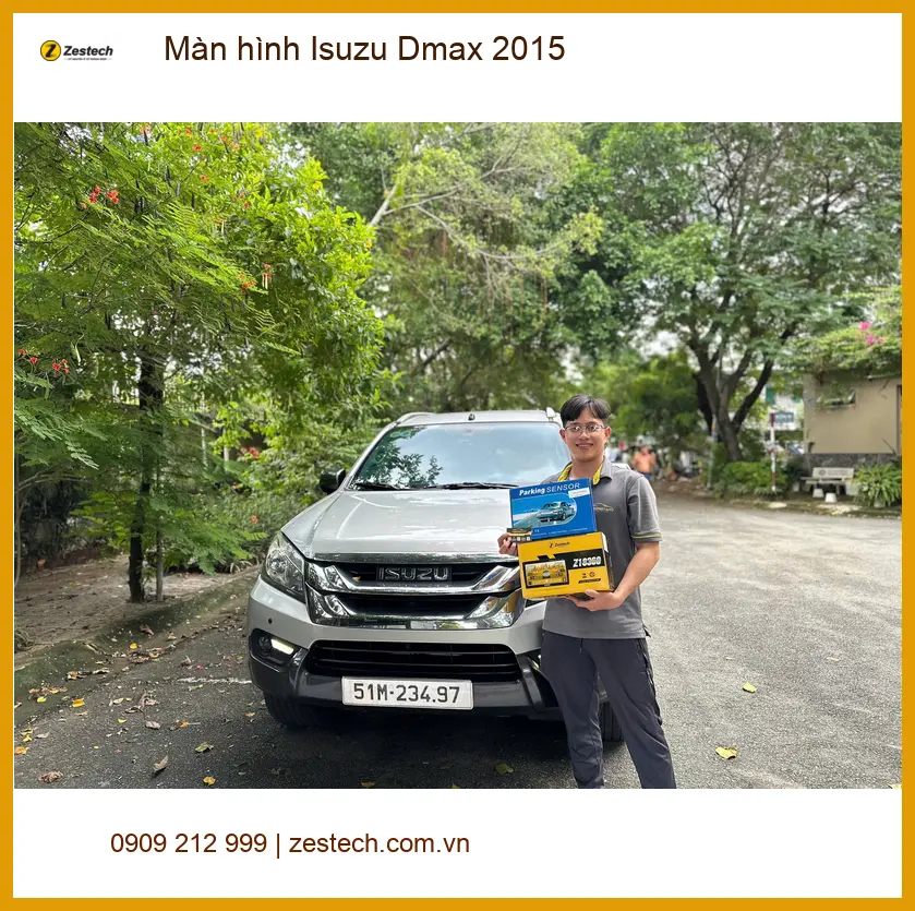 Anh Dũng nâng cấp màn hình Isuzu Dmax 2015 tại Quận 9 cho chuyến đi xa ảnh thực tế 2