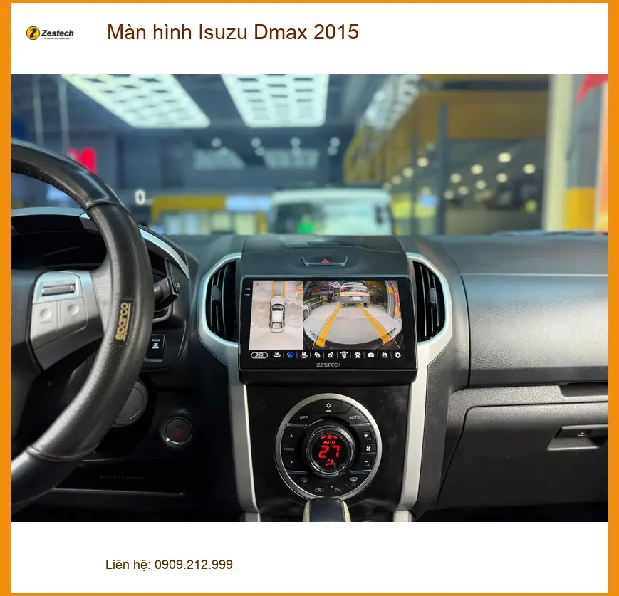 Anh Dũng nâng cấp màn hình Isuzu Dmax 2015 tại Quận 9 cho chuyến đi xa ảnh thực tế 4
