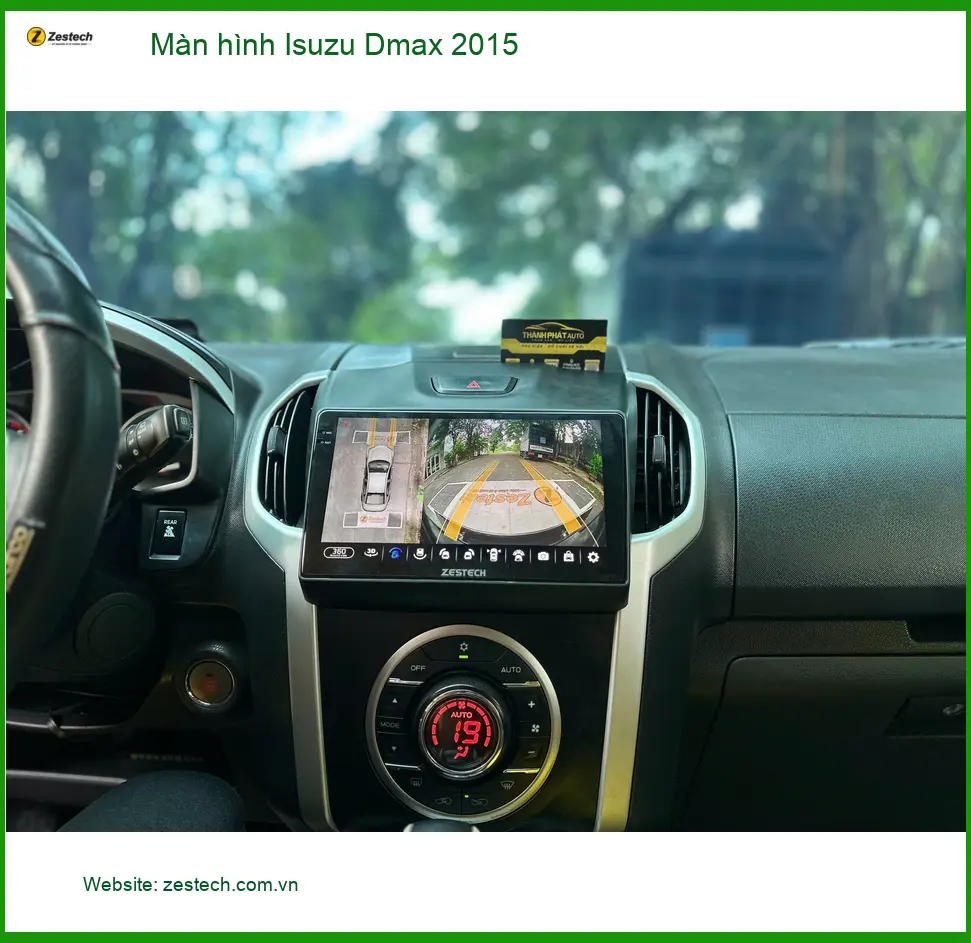 Anh Khang lắp màn hình Isuzu Dmax 2015 ở Thủ Đức vì màn zin cũ kỹ