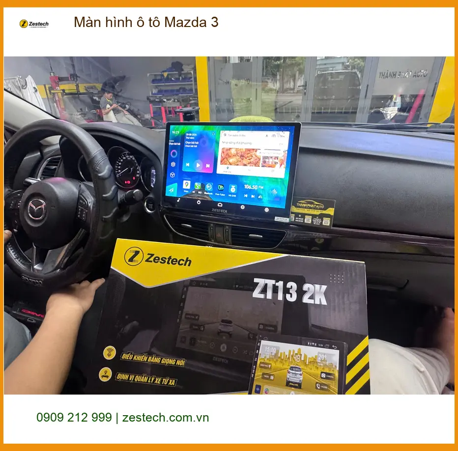 Anh Quang nâng cấp màn hình Android Zestech cho Mazda 3 tại Quận 9 ảnh thực tế 3
