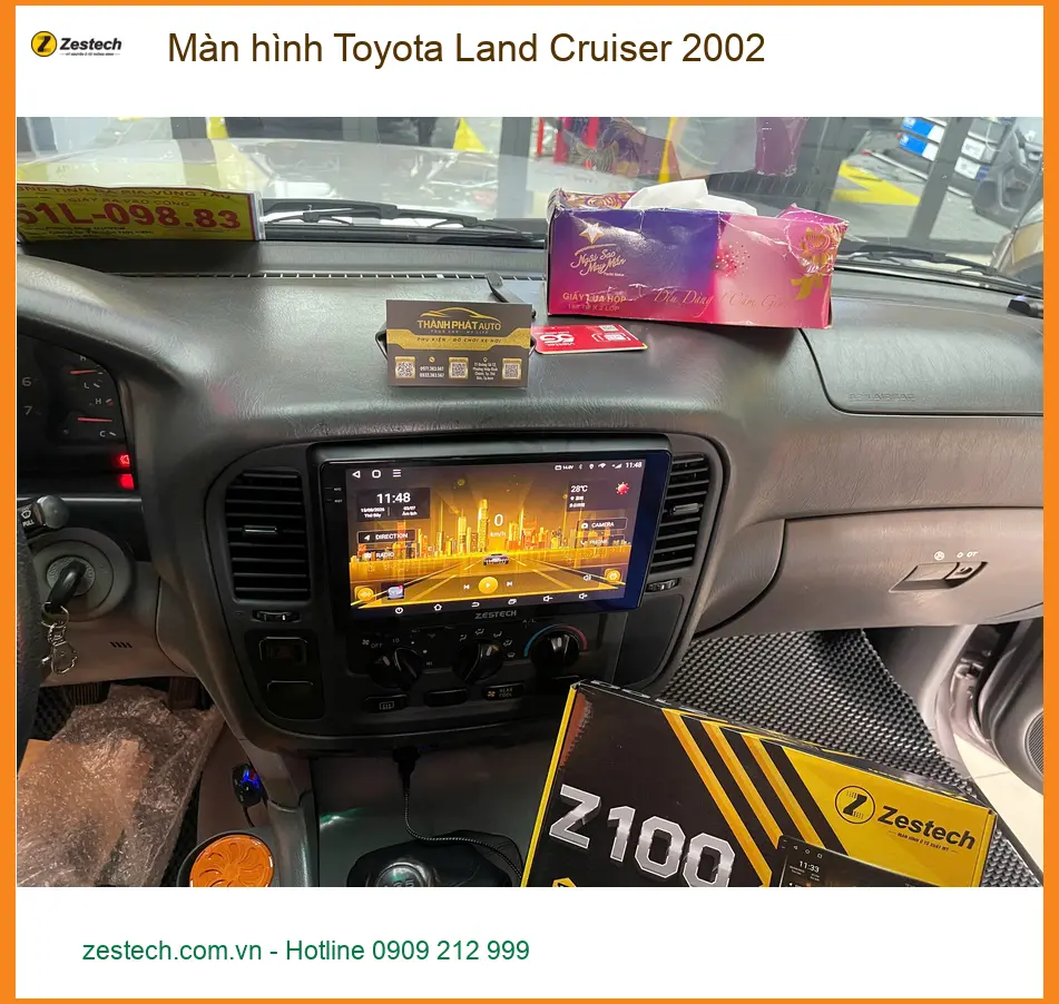 Anh Tùng nâng cấp màn hình Android Toyota Land Cruiser 2002 tại Quận 9