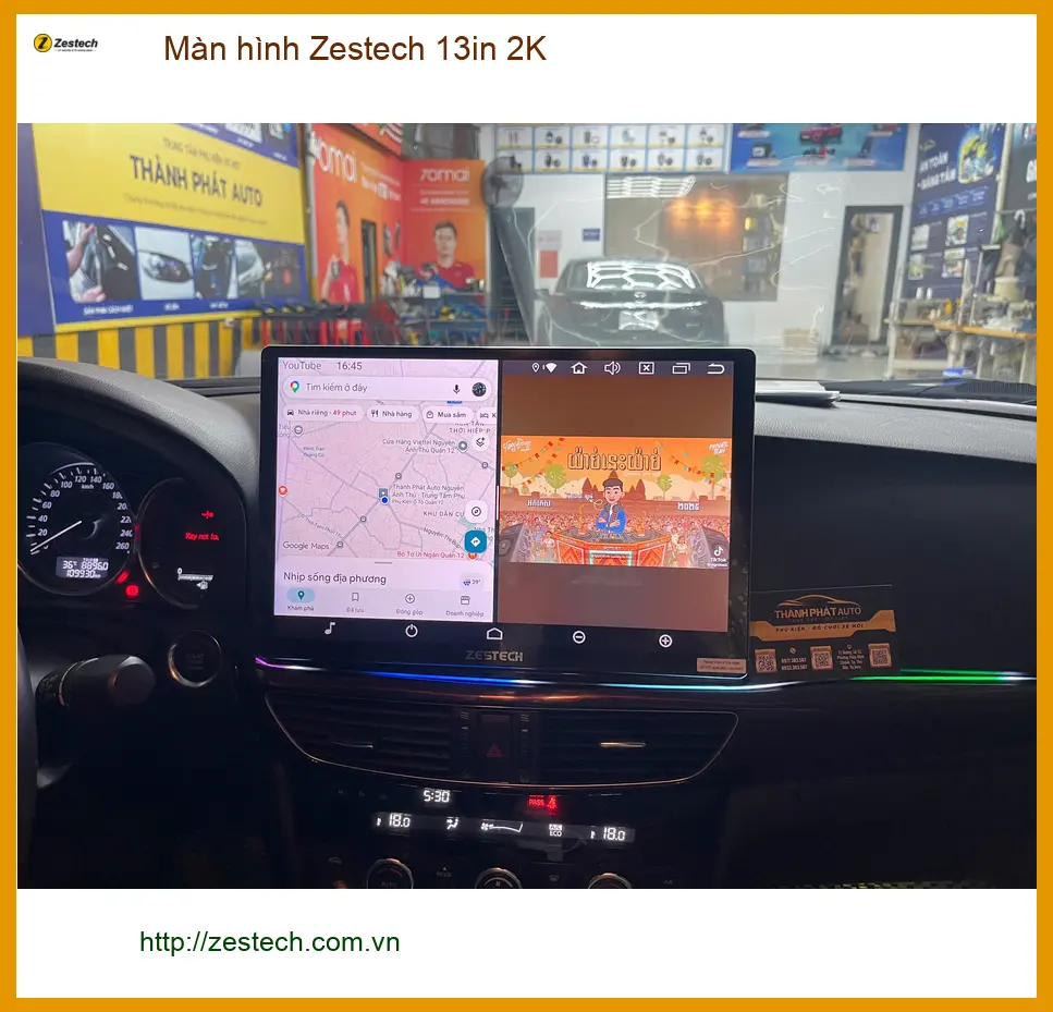 Chị Thảo nâng cấp màn hình Zestech 13in 2K cho Hyundai Accent ở Quận 12 ảnh thực tế 2