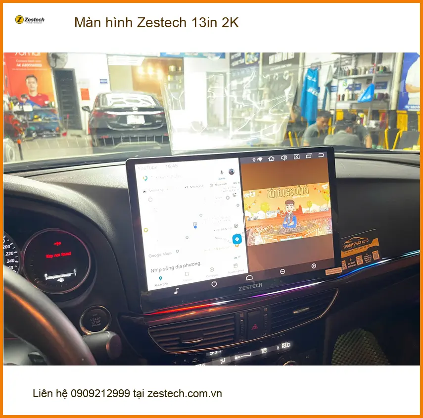 Chị Thảo nâng cấp màn hình Zestech 13in 2K cho Hyundai Accent ở Quận 12 ảnh thực tế 3