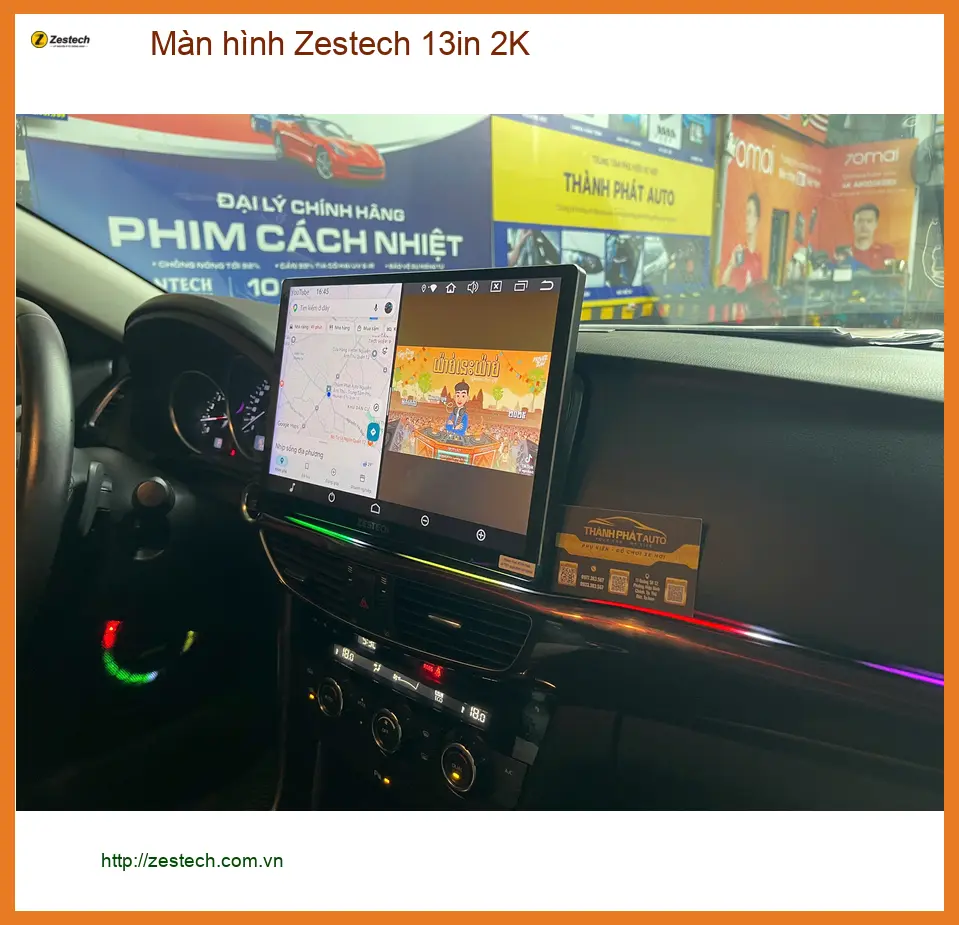 Chị Thảo nâng cấp màn hình Zestech 13in 2K cho Hyundai Accent ở Quận 12 ảnh thực tế 4