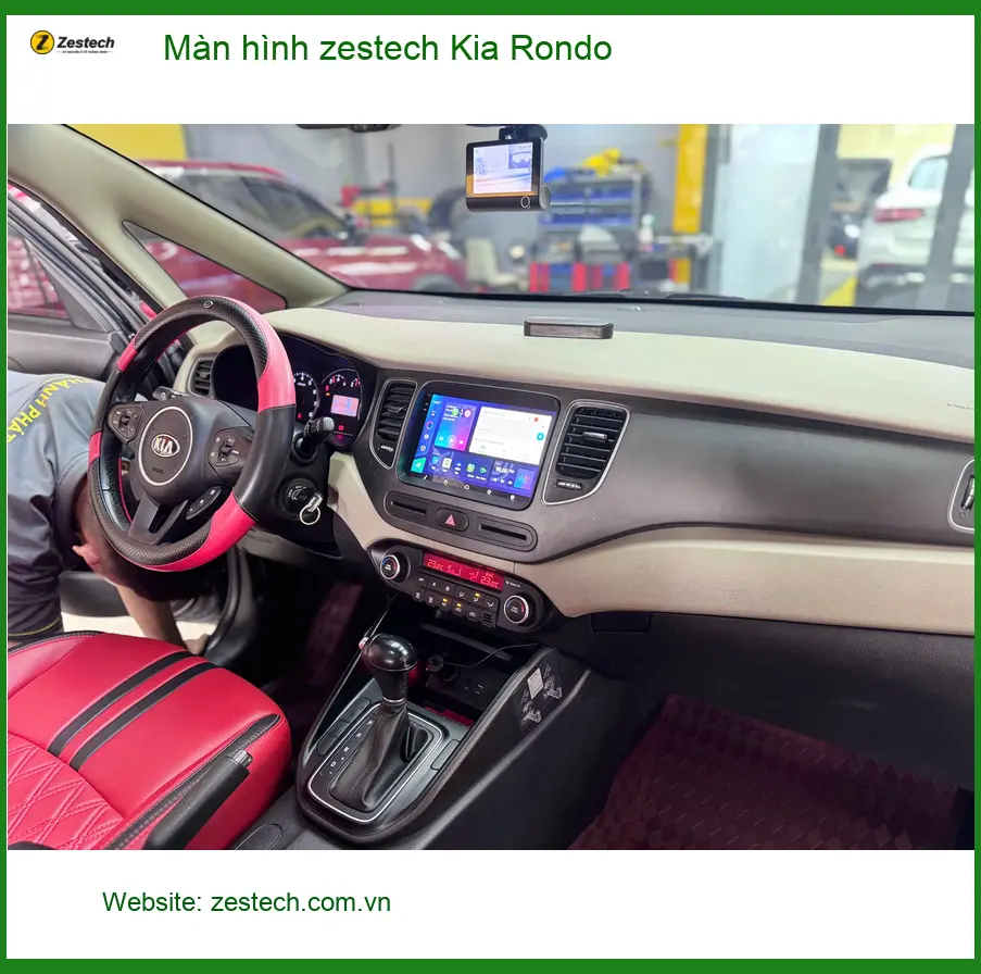 Anh Hào lắp Màn hình Zestech cho Kia Rondo ở Quận 9 để tiện dẫn đường ảnh thực tế 2