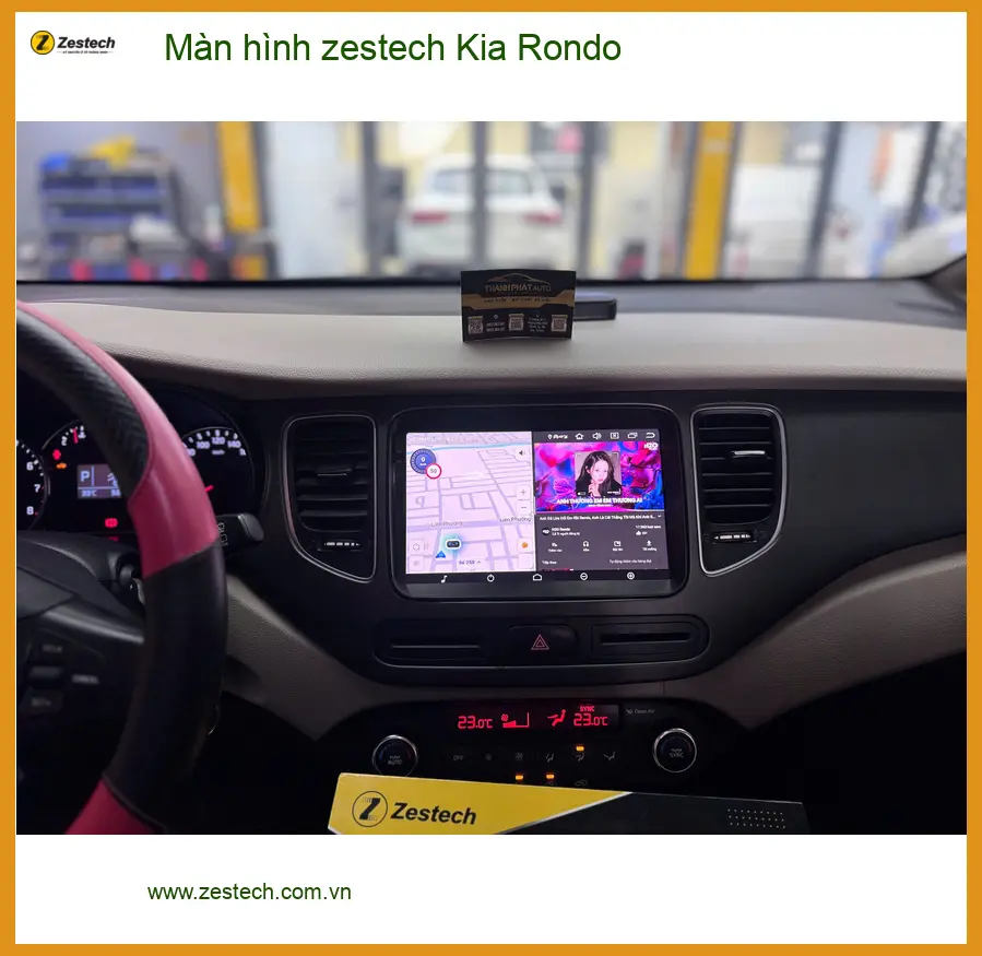 Anh Hào lắp Màn hình Zestech cho Kia Rondo ở Quận 9 để tiện dẫn đường ảnh thực tế 3