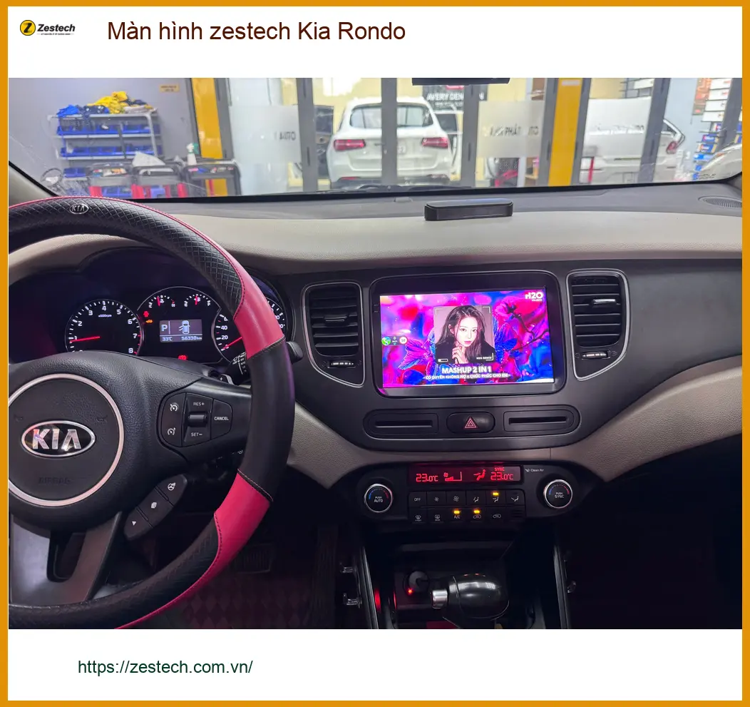 Anh Hào lắp Màn hình Zestech cho Kia Rondo ở Quận 9 để tiện dẫn đường ảnh thực tế 4