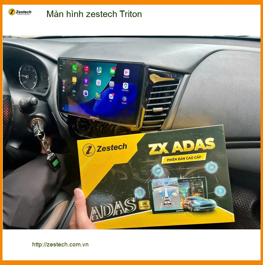 Anh Vĩnh nâng cấp màn hình Zestech cho Triton tại Thủ Đức