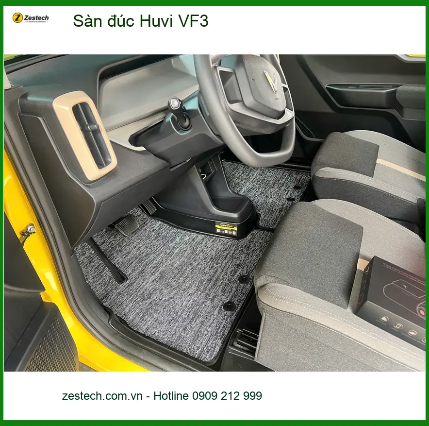 Chị Mai Anh lắp sàn đúc Huvi VF3 cho VinFast VF3 ở Quận Thủ Đức ảnh thực tế 4