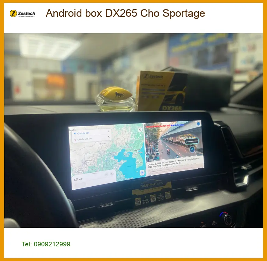 Anh Tùng lắp Android Box DX265 cho Kia Sportage tại Quận 12 để nâng cấp giải trí xe