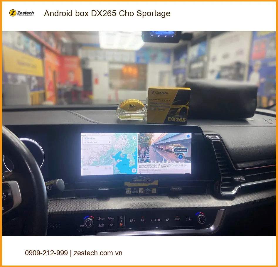 Anh Tùng lắp Android Box DX265 cho Kia Sportage tại Quận 12 để nâng cấp giải trí xe ảnh thực tế 3