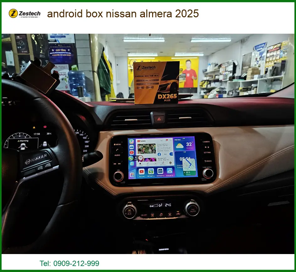 Android Box Zestech DX265 Nissan Almera 2025 - Địa Chỉ Lắp Đặt Uy Tín TPHCM