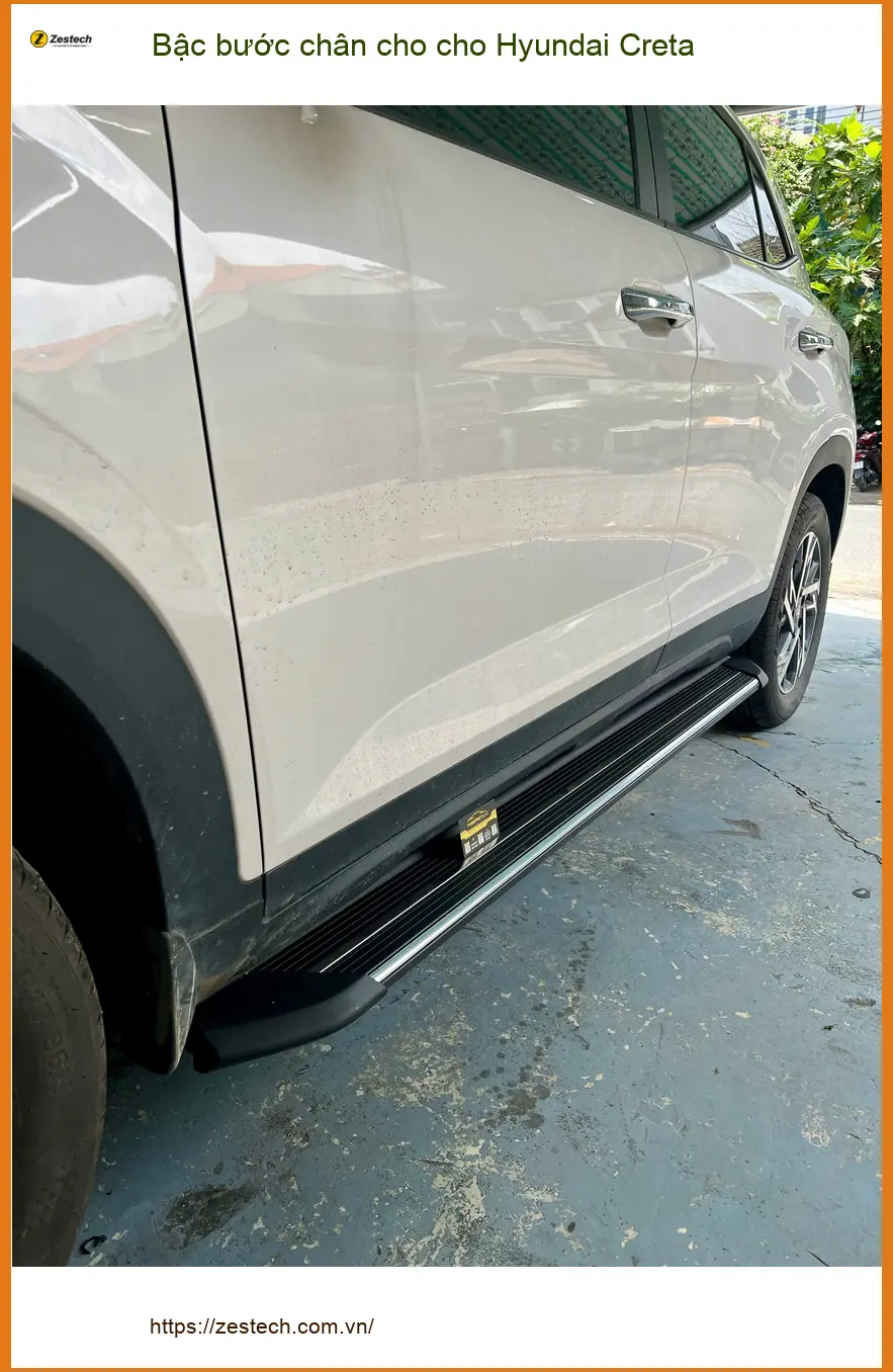 Cô Hà lắp bậc bước chân cho Hyundai Creta tại Quận Thủ Đức để cả nhà dễ dàng lên xuống xe ảnh thực tế 4