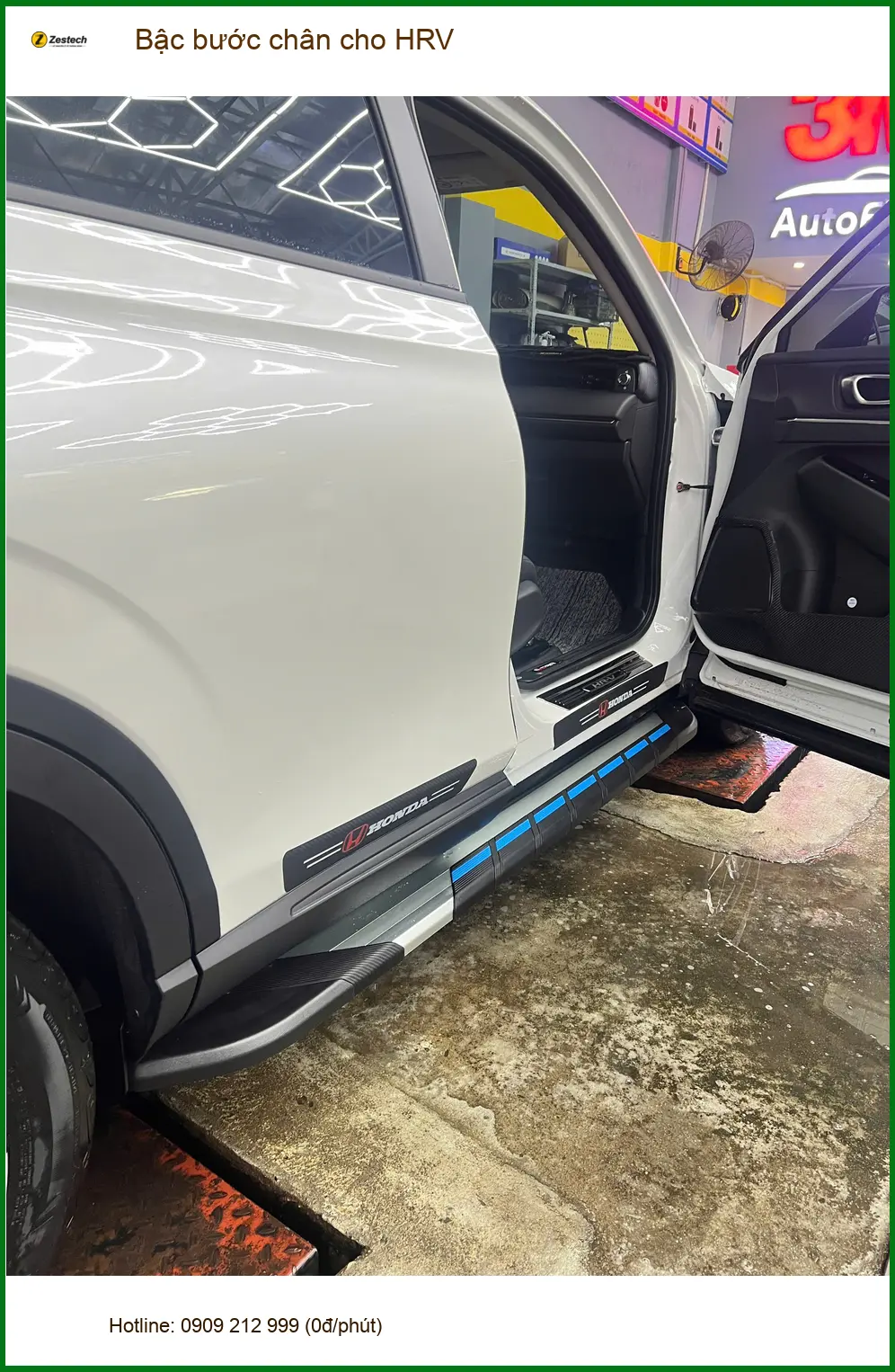 Anh Duy lắp bậc bước chân cho HRV tại Quận 9 để tiện lên xuống xe ảnh thực tế 2