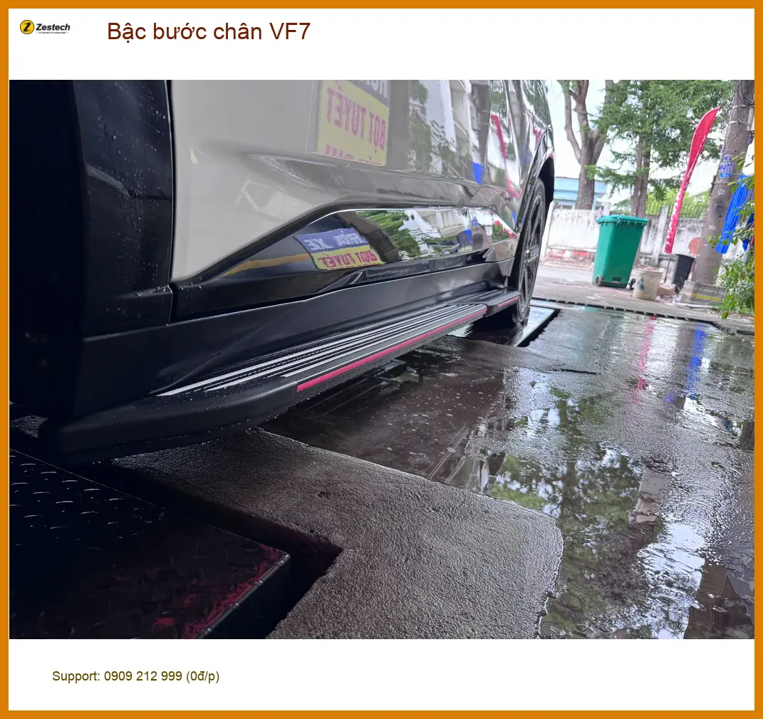 Anh Tấn lắp Bậc bước chân VF7 tại Quận 9 để xe sang, tiện dụng hơn ảnh thực tế 3
