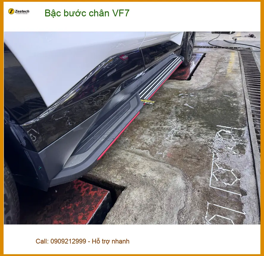 Anh Tấn lắp Bậc bước chân VF7 tại Quận 9 để xe sang, tiện dụng hơn ảnh thực tế 4