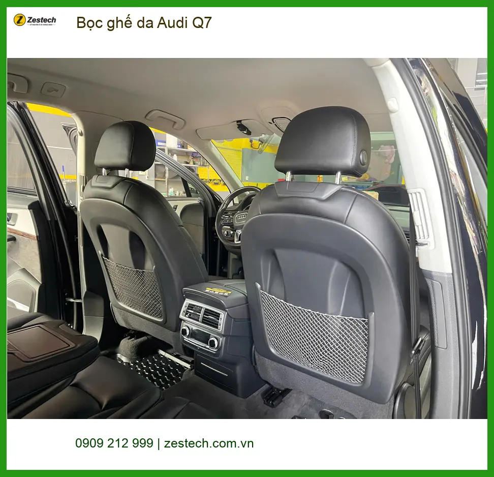Anh Khải bọc ghế da Audi Q7 tại Quận 9 để nâng cấp nội thất xe sang trọng hơn ảnh thực tế 2