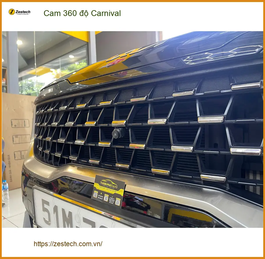 Chị Lan Anh lắp Cam 360 độ Kia Carnival tại Quận 9 quan sát toàn diện