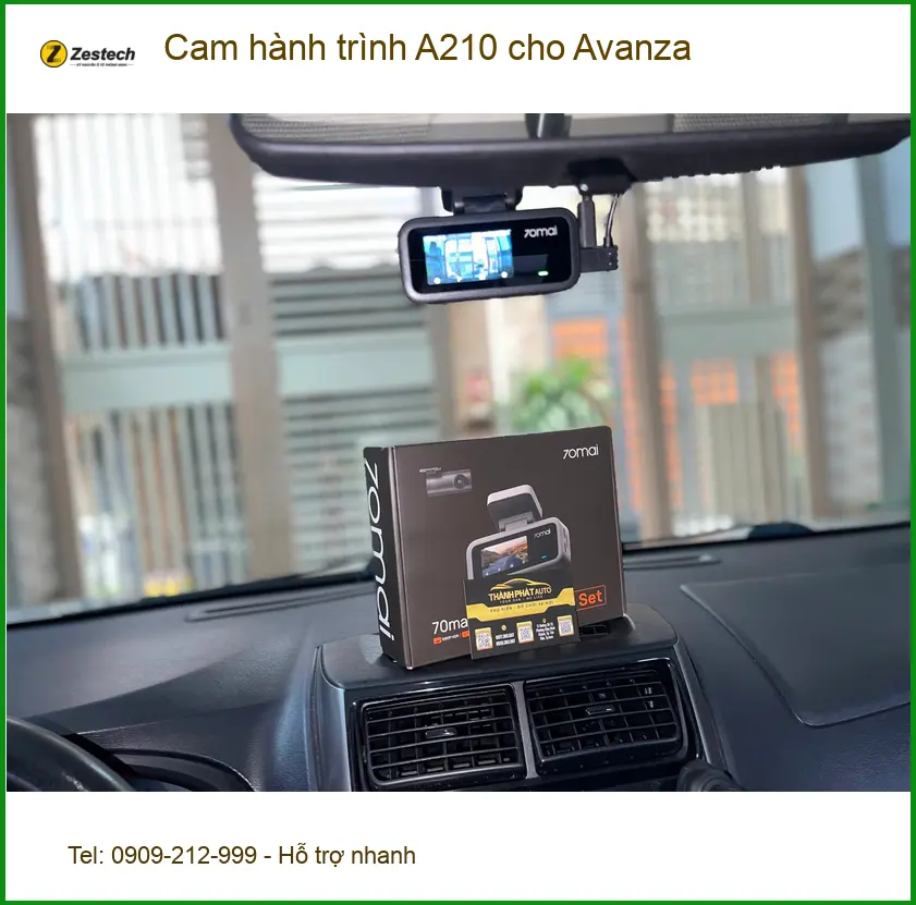 Chú Dũng lắp cam hành trình A210 cho Avanza để an toàn hơn ở Quận 12 ảnh thực tế 3