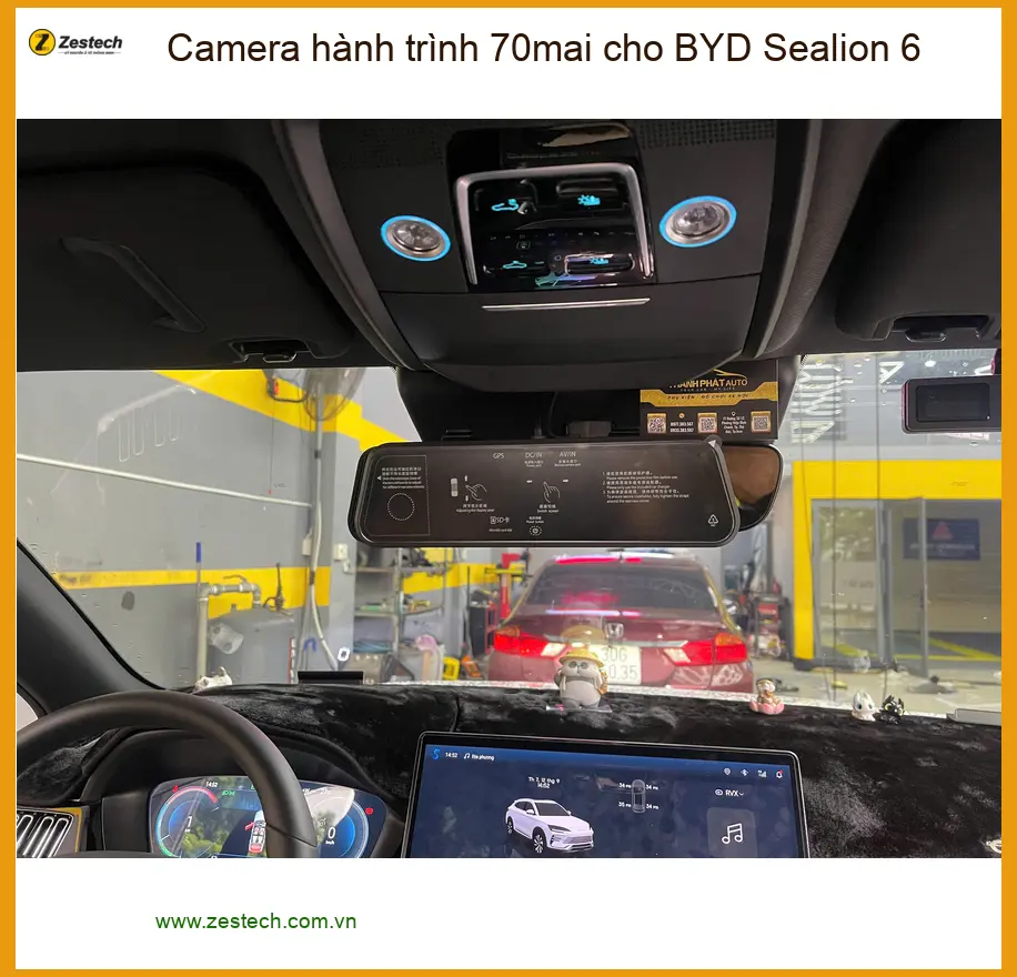 Anh Minh lắp Camera hành trình 70mai cho BYD Sealion 6 tại Quận 9 ảnh thực tế 2