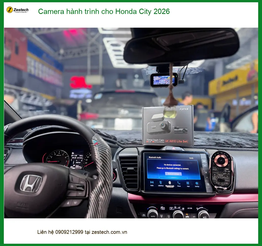 Chị Thảo lắp Camera hành trình Honda City 2026 tại Quận 9 ảnh thực tế 3