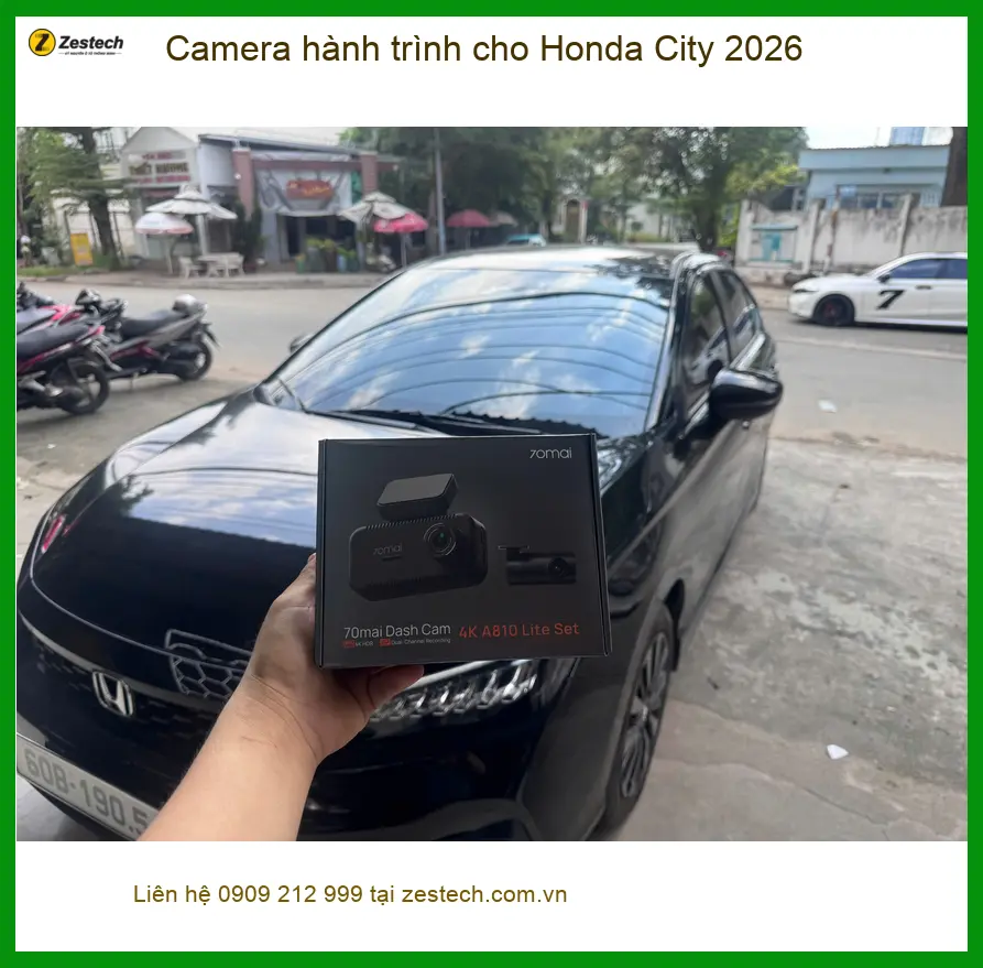 Chị Thảo lắp Camera hành trình Honda City 2026 tại Quận 9 ảnh thực tế 4