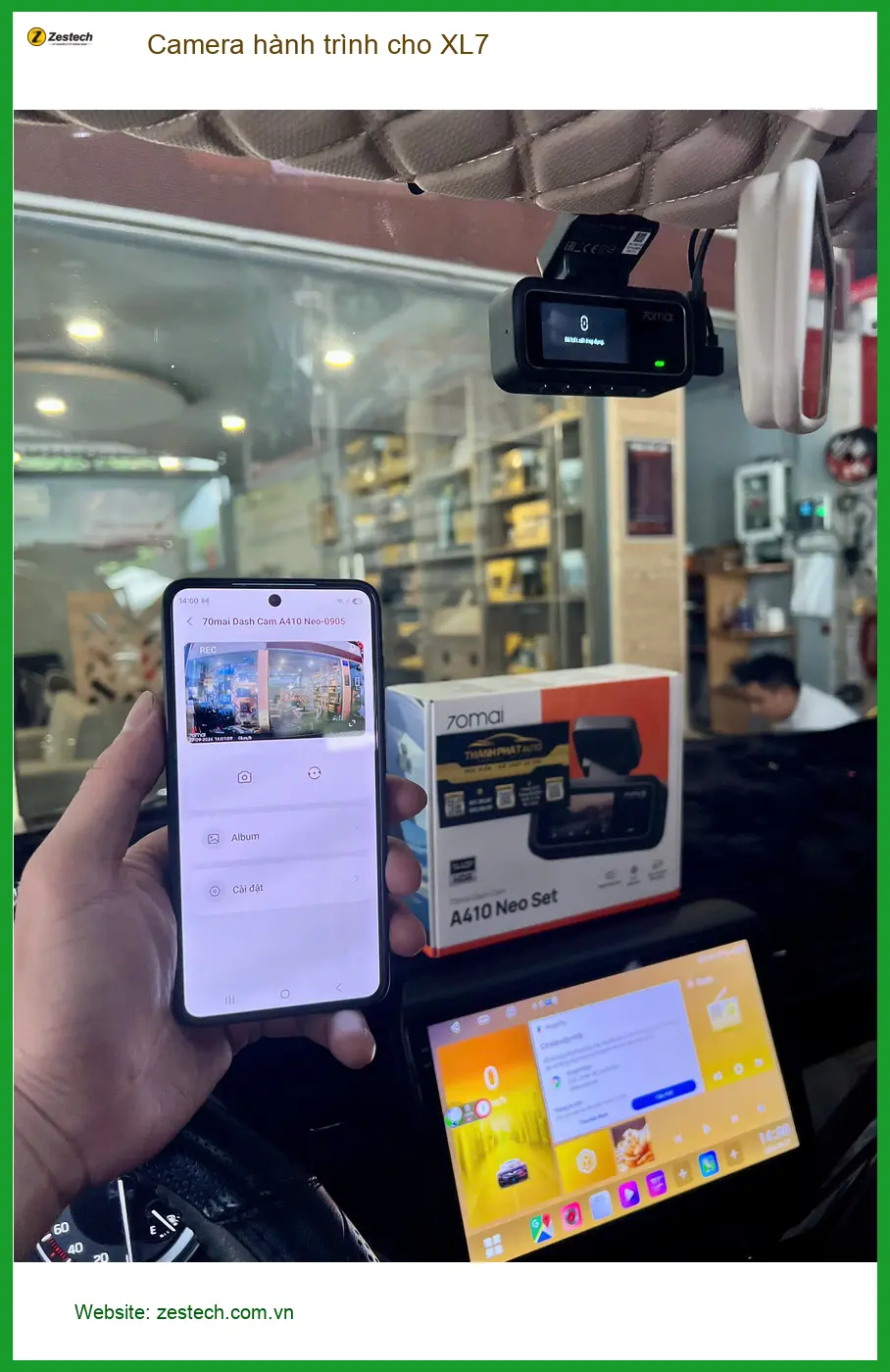 Anh Minh lắp Camera hành trình XL7 tại Thủ Đức để ghi lại hành trình an toàn