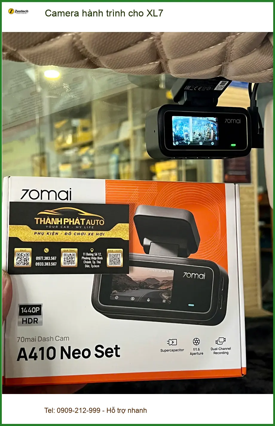 Anh Minh lắp Camera hành trình XL7 tại Thủ Đức để ghi lại hành trình an toàn ảnh thực tế 4