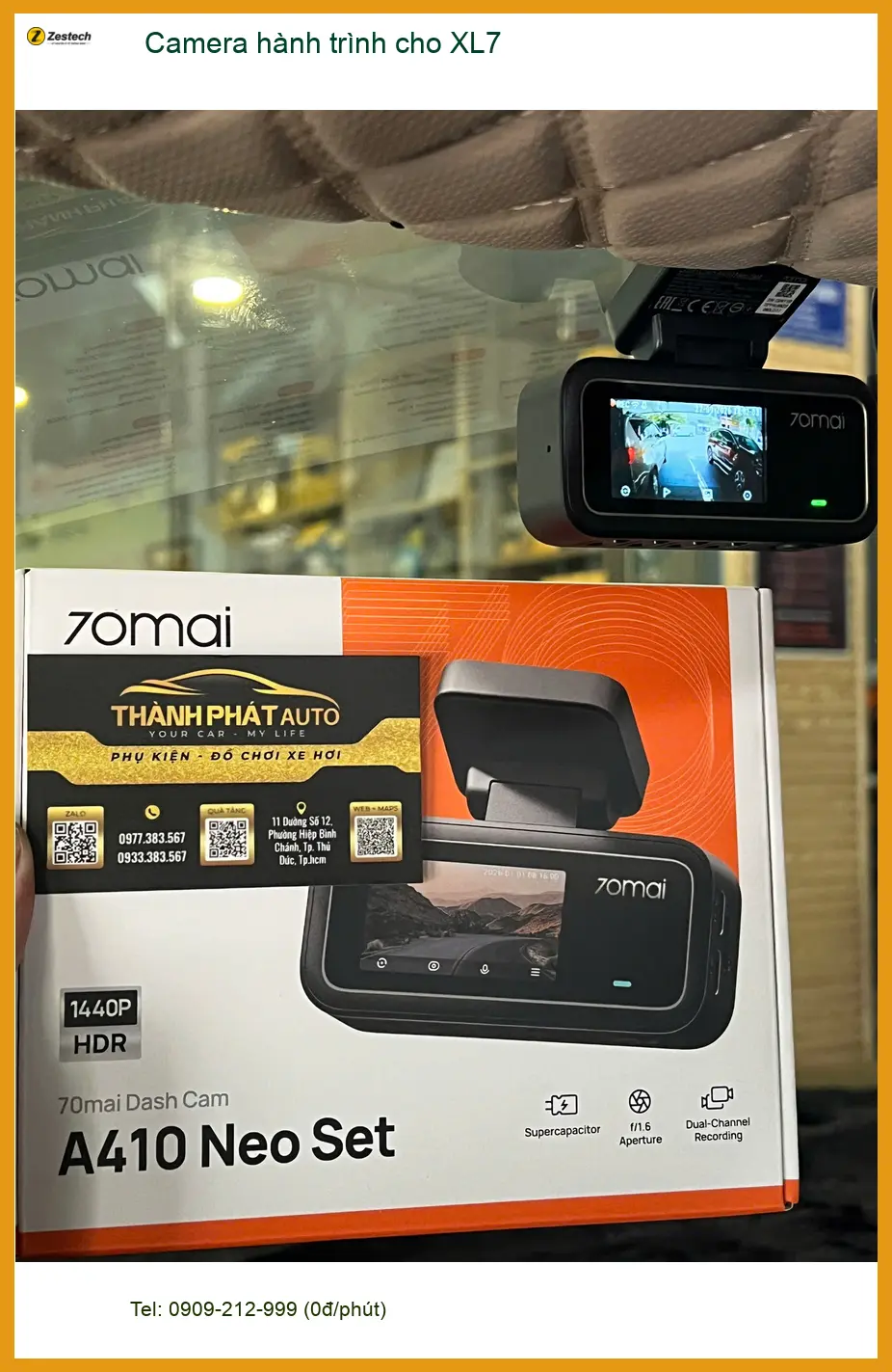 Anh Minh lắp Camera hành trình XL7 tại Thủ Đức để ghi lại hành trình an toàn ảnh thực tế 5