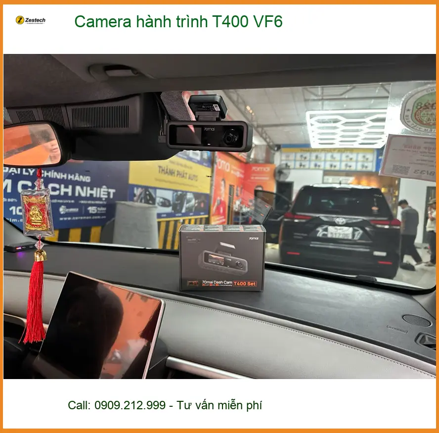 Anh Kiên lắp Camera hành trình T400 cho VinFast VF6 ở Quận 12