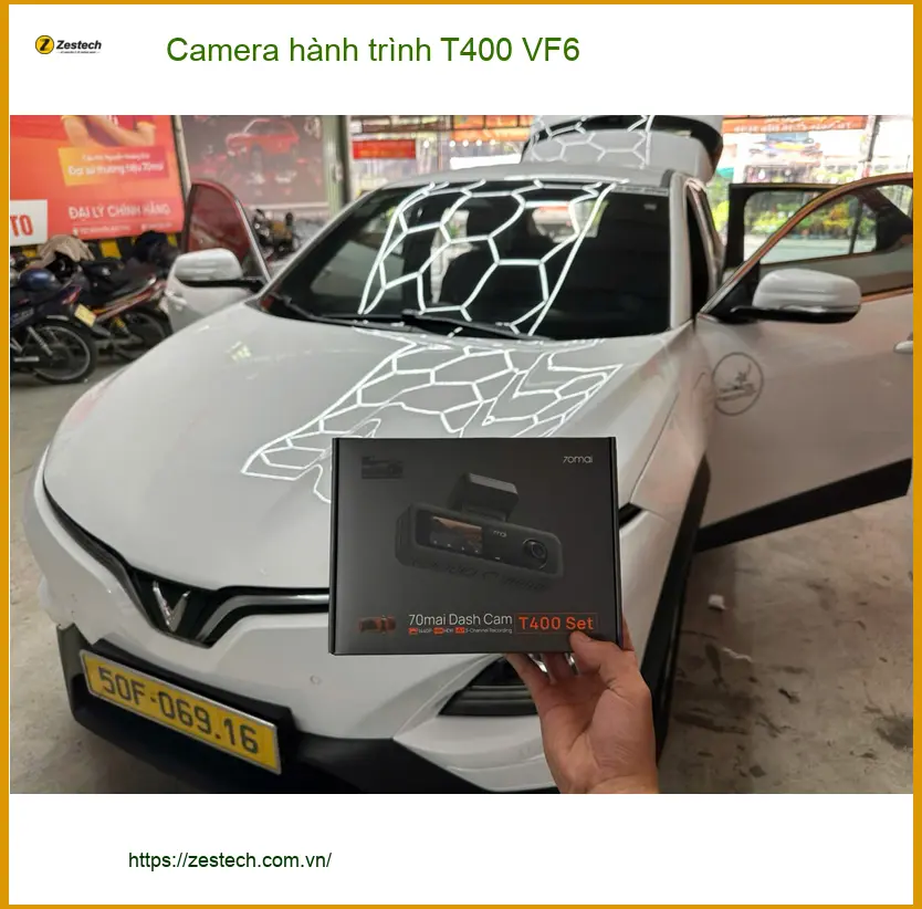 Anh Kiên lắp Camera hành trình T400 cho VinFast VF6 ở Quận 12 ảnh thực tế 3