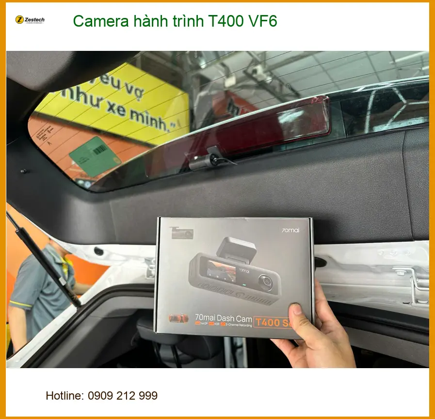 Anh Kiên lắp Camera hành trình T400 cho VinFast VF6 ở Quận 12 ảnh thực tế 4