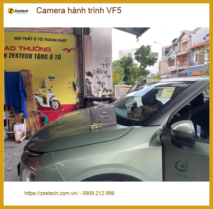 Chị Thảo lắp camera hành trình VF5 uy tín tại Quận 9 vì thường xuyên đi làm xa ảnh thực tế 2