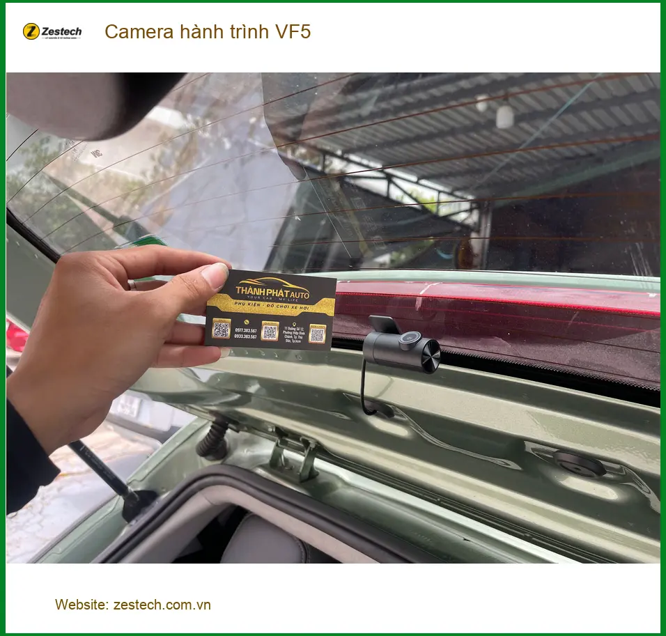 Chị Thảo lắp camera hành trình VF5 uy tín tại Quận 9 vì thường xuyên đi làm xa ảnh thực tế 3