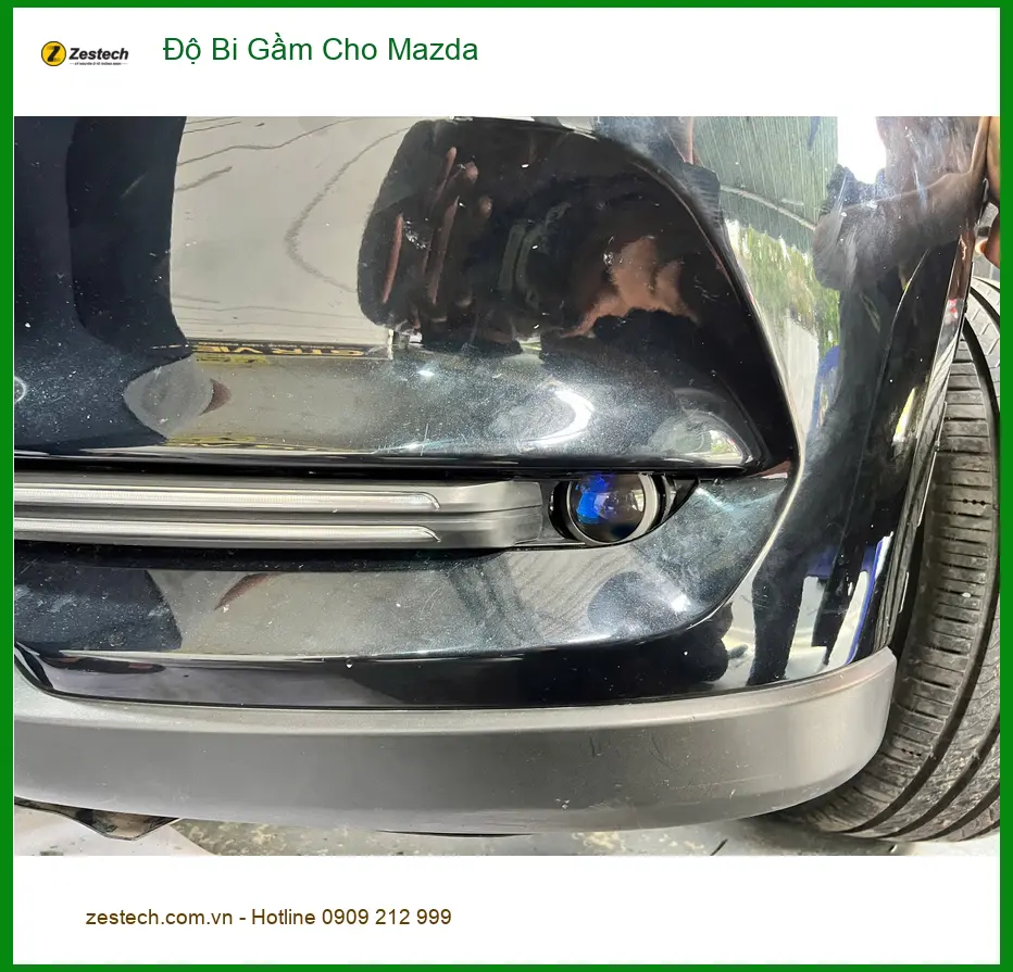 Anh Tấn độ bi gầm cho Mazda CX-5 tại Quận Thủ Đức để cải thiện tầm nhìn ban đêm ảnh thực tế 4