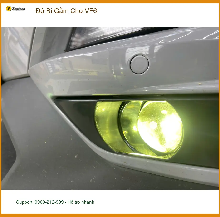 Anh Khải độ bi gầm cho VinFast VF6 tại Quận 9 vì tầm nhìn kém khi đi đường tối ảnh thực tế 3