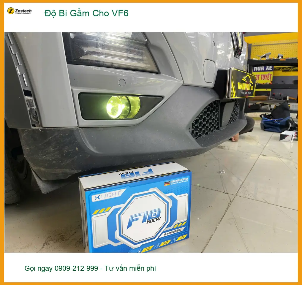 Anh Khải độ bi gầm cho VinFast VF6 tại Quận 9 vì tầm nhìn kém khi đi đường tối ảnh thực tế 4