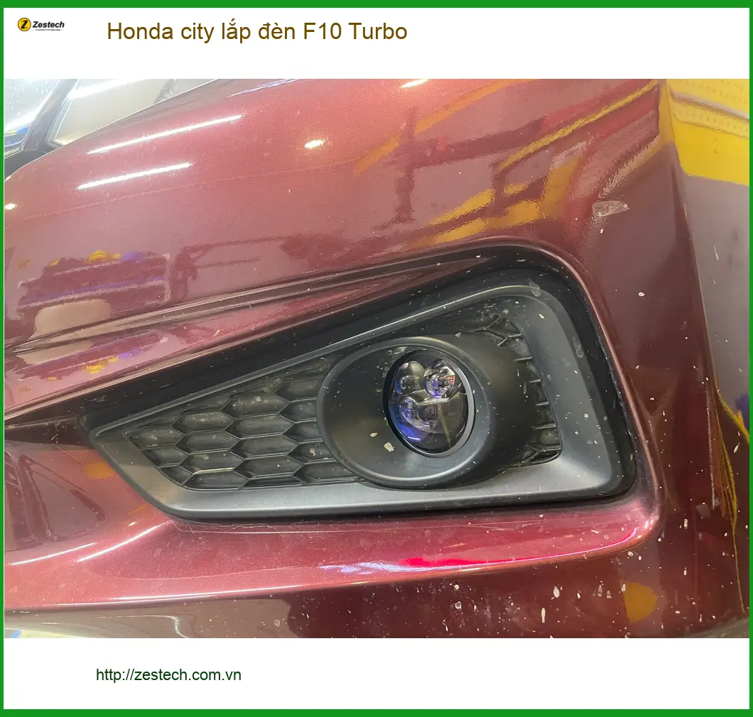 Anh Long nâng cấp đèn F10 Turbo cho Honda City ở Quận 9 vì đèn zin yếu. ảnh thực tế 4