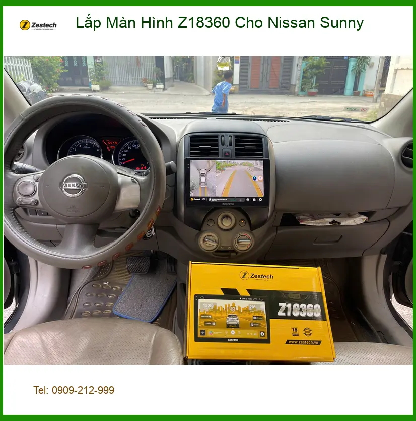Anh Duy lắp Màn Hình Z18360 Cho Nissan Sunny tại Quận 9 để nâng tầm trải nghiệm ảnh thực tế 4