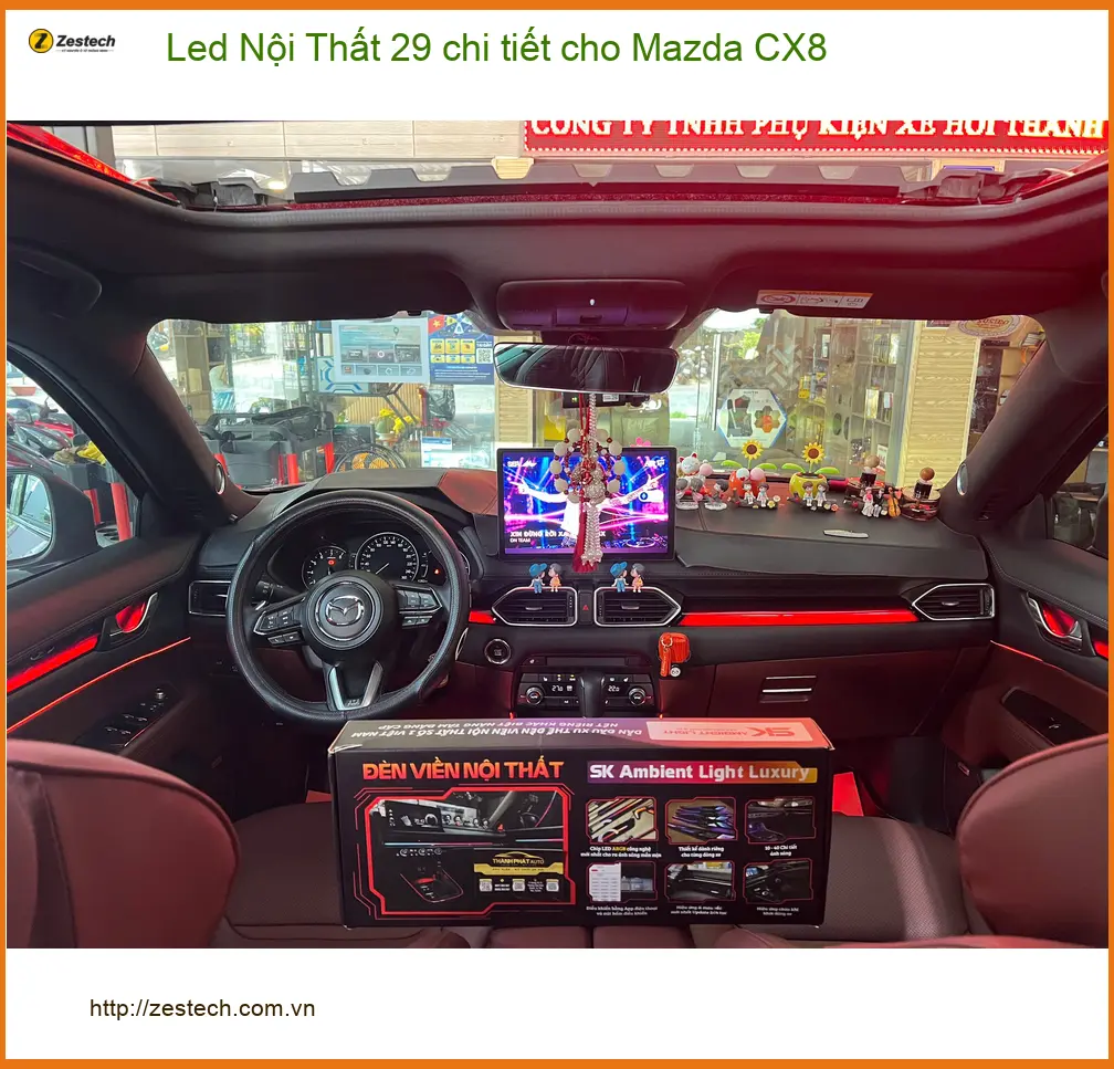Anh Minh lắp Led Nội Thất 29 chi tiết cho Mazda CX8 Quận Thủ Đức để nội thất lung linh hơn ảnh thực tế 2