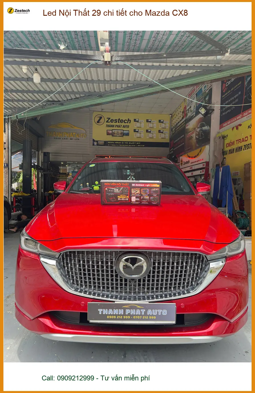 Anh Minh lắp Led Nội Thất 29 chi tiết cho Mazda CX8 Quận Thủ Đức để nội thất lung linh hơn ảnh thực tế 4