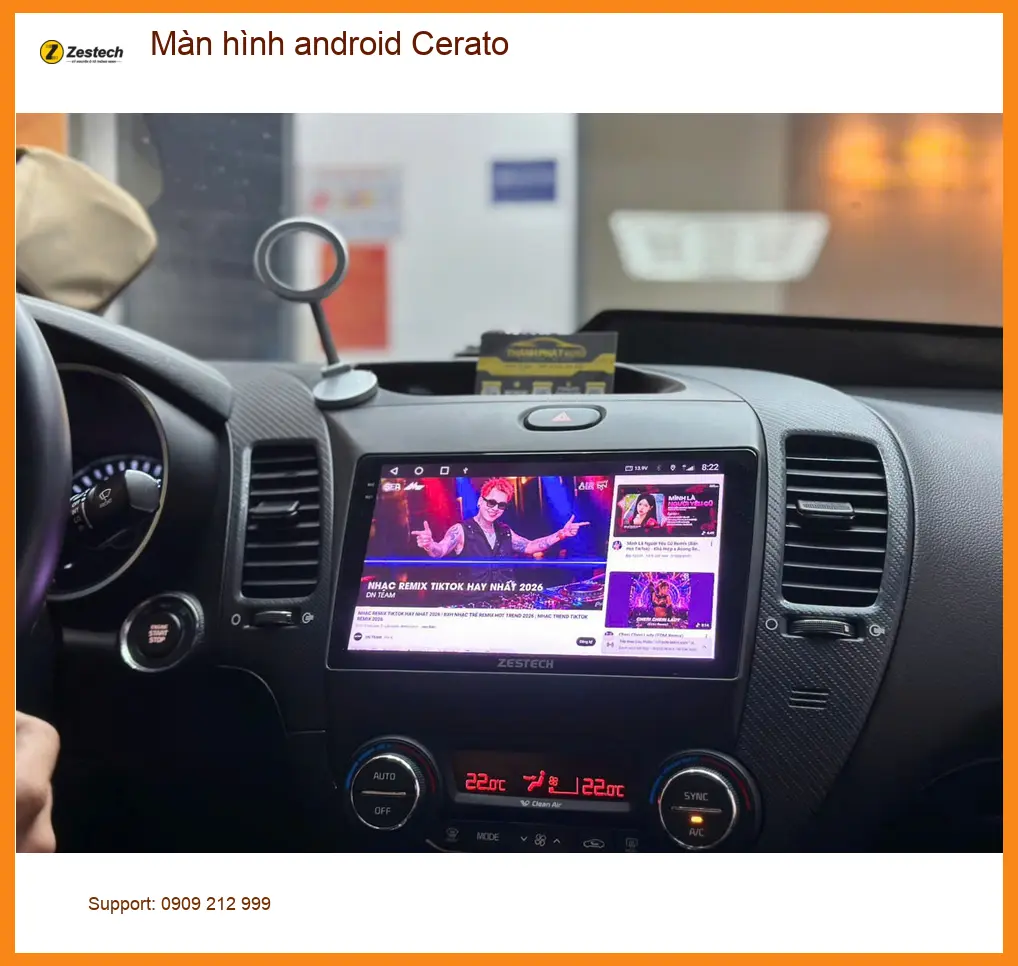 Anh Phong lắp màn hình Android Cerato để tiện giải trí tại Quận 12 ảnh thực tế 2