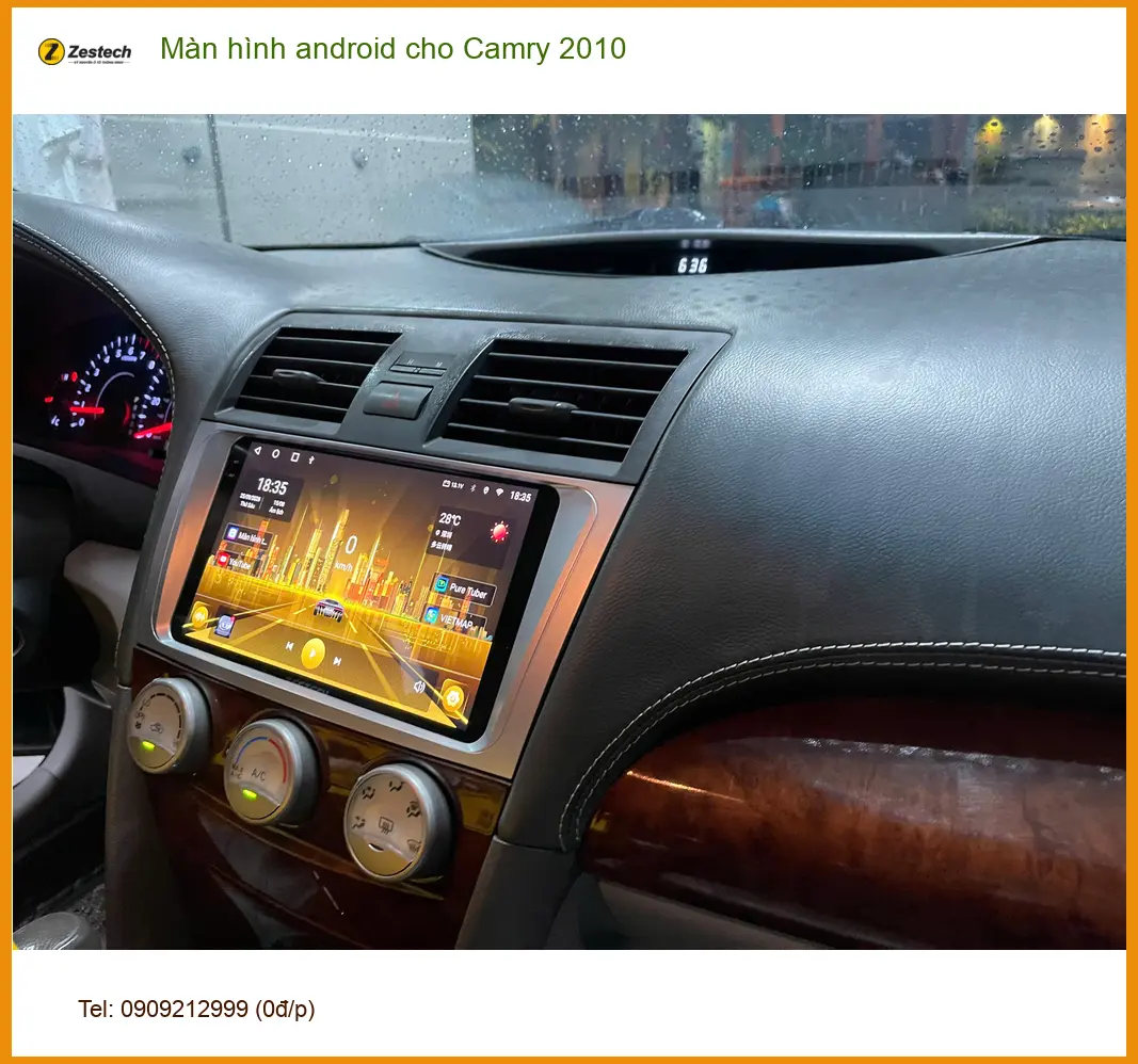 Anh Hưng lắp màn hình Android cho Camry 2010 tại Quận 9 để có trải nghiệm lái tốt hơn