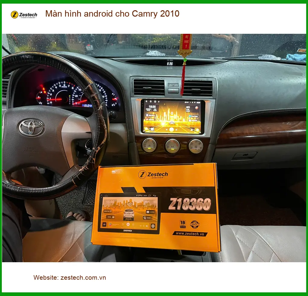 Anh Hưng lắp màn hình Android cho Camry 2010 tại Quận 9 để có trải nghiệm lái tốt hơn ảnh thực tế 2