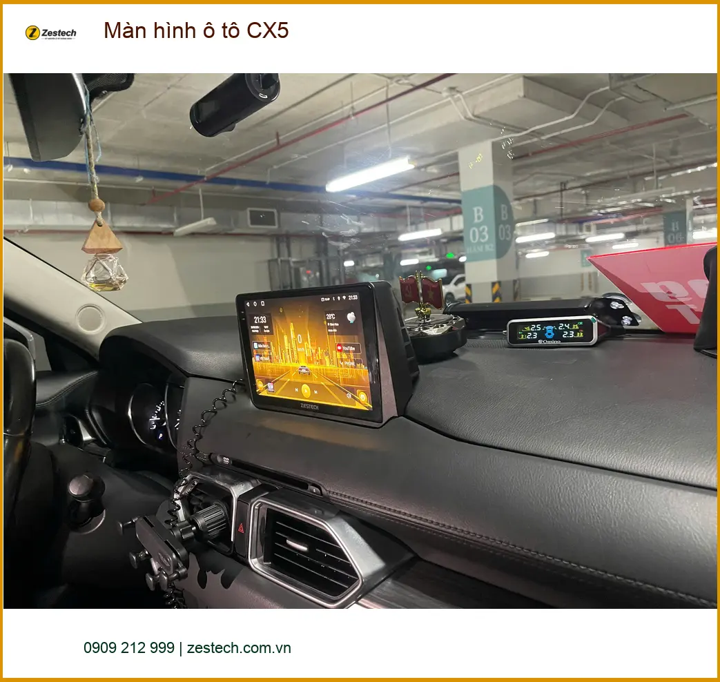 Chị Thảo lắp màn hình ô tô Mazda CX5 Quận 9 giá tốt, bảo hành rõ ràng ảnh thực tế 4