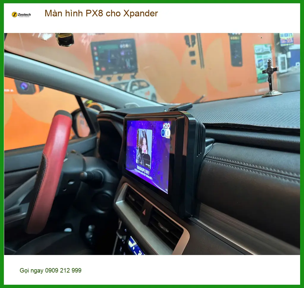Chú Cường lắp màn hình PX8 cho Xpander tại Quận 12 để có trải nghiệm lái tốt hơn